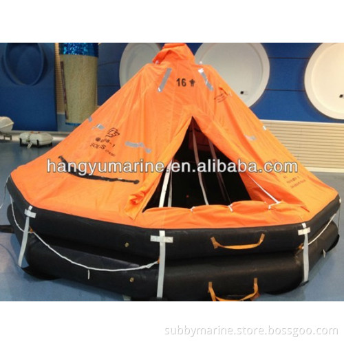 life raft Solas KHA type throw-over board inflatable liferafts